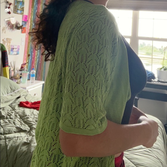 Green cardigan - Picture 3 of 6